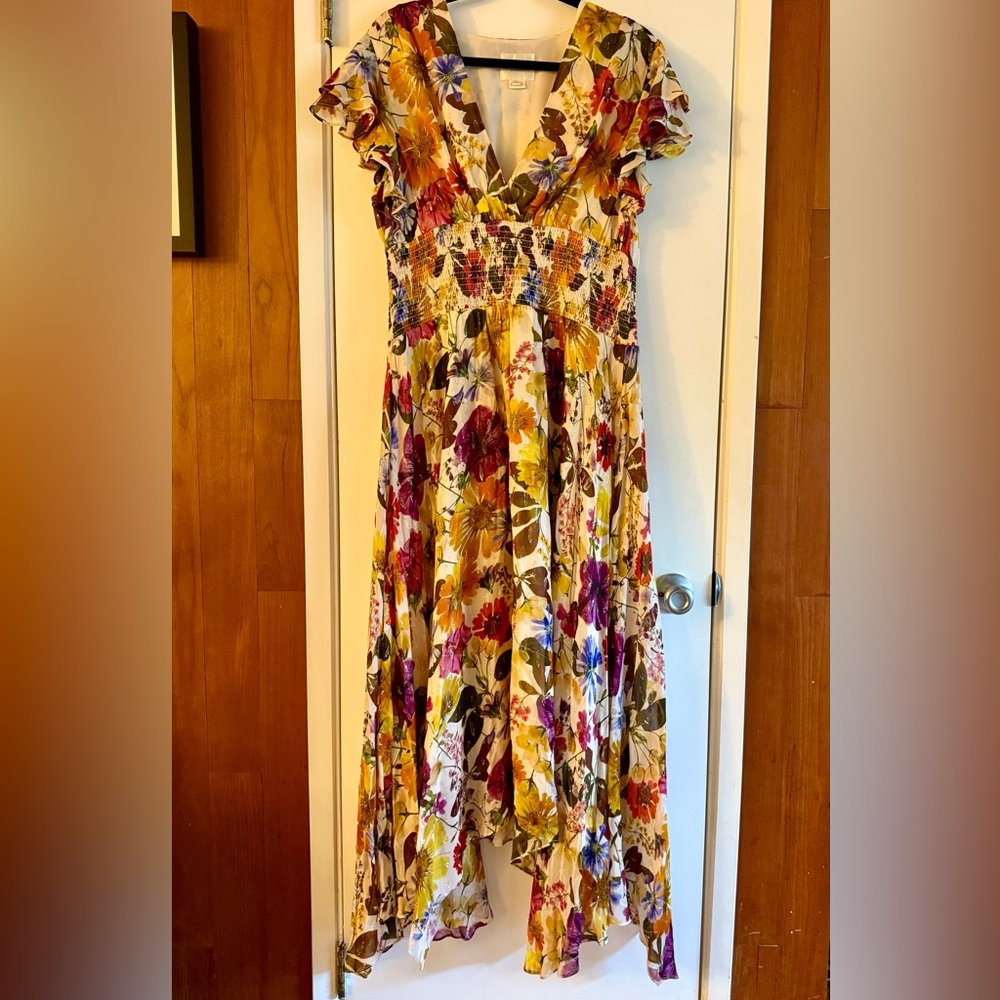 Shoshanna Pasadena Floral Midi Dress - Picture 2 of 8